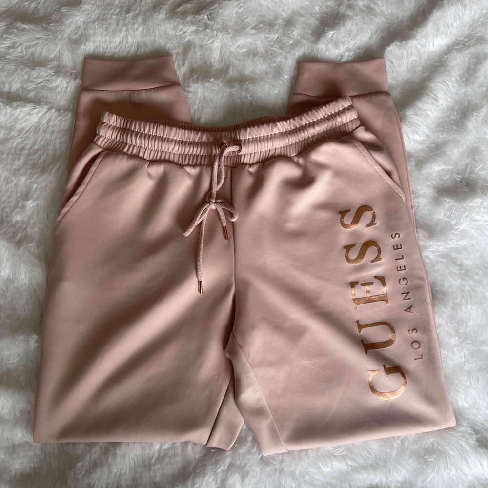 GUESS Women’s Pink Jogger Pants - Picture 2 of 6
